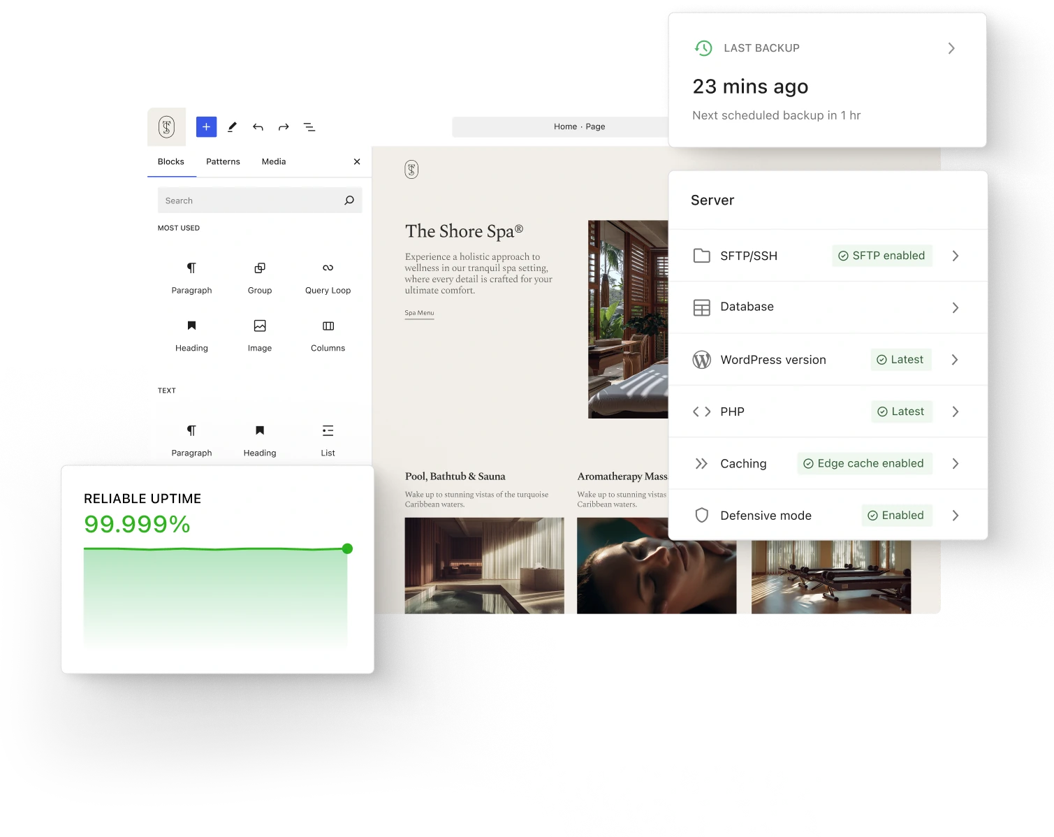 WordPress dashboard panel